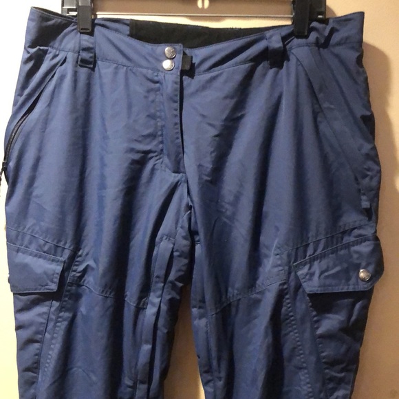 PWDR ROOM Blue cargo Snowboard pants - Picture 2 of 15